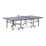 Gymrex GR-PPT01 Tischtennisplatte klappbar rollbar Tischtennisplatte Indoor Tischtennistisch Ping-Pong-Tisch