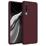 kwmobile Hülle kompatibel mit Huawei P30 - Hülle Silikon - Soft Handyhülle - Handy Case in Tawny Red