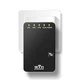 WLAN Verstärker Repeater 300Mbit/s 2,4GHz, Mini Compact WLAN Verstaerker Range Extender Mit WAN/ LAN-Port,WPS Taste, Kompatibe Allen WLAN Geräte-Für maximale Abdeckung zum Haus, Garten, Garage