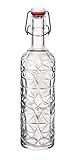 Bormioli Rocco 320268-MQD Glasflasche Orient, 1 l, transparent, 320268MQD121990, Durchsichtig