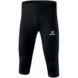 Erima Herren 3/4 Lauftight Performance 3/4 Laufhose Schwarz L