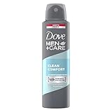 Dove Men+Care Anti-Transpirant Deo Spray Clean Comfort schützt 48 Stunden vor Körpergeruch und Schweiß 150 ml 1 Stück