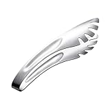 WAAZI 3 Stück Spaghettizange Nudeln Pasta Clip Pasta Servierzange Servierzange Clips Salatzange Küche Kochwerkzeug S (Color : Silver, Size : S)