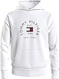 Tommy Hilfiger Herren Hilfiger Flag Arch Hoody Kapuzenpullover, White, XL