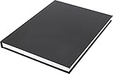 Notizbuch A5 Kangaro hard cover liniert cover schwarz, 80 grams, 80 Seiten liniert mit Seitenlinie K-5519 21.7x15.5x1