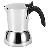 Sudemota Pfeifkessel Kaffeemaschine, hitzebeständige Küchenkaffeekanne for den Haushalt, Mokkakanne, Herd, Kaffeemaschine, Espresso-Mokkakanne, Extraktionskessel for den Gebrauch in Cafés zu Hause