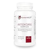 FürstenMED® Antioxidantien Komplex mit Astaxanthin + OPC + Vitamin C, 120 Kapseln, Vegan & Hochdosiert - Ohne Zusatzstoffe