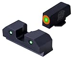 XS Sights 3-Dot Tritium Night Sights, Orange Photoluminescent Outline, Fits Glocks Gen 1 – Gen 5