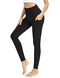 UUE Leggings Damen High Waist, Sport Leggings Damen Lang Mit Tasche, Yoga Hose Tights Blickdicht für Sport, Fitness, Freizeit