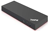 Lenovo USA ThinkPad Thunderbolt 3 Dock Gen 2 135W (40AN0135US) Dual UHD 4K Display-Fähigkeit, 2 HDMI, 2 DP, USB-C, USB 3.1, schwarz