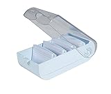 Exacompta 5336223D Lernkartei Bunnybox Pastellblau DIN A8 quer inklusive 100 Karteikarten. Originelle Karteikartenbox zum einfachen Vokabeln lernen dank 5-Fächer-Lernsystem für 600 Karteikarten