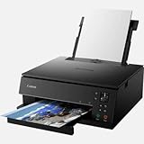 Canon PIXMA TS6350a Drucker Farbtintenstrahl Multifunktionsgerät DIN A4 (Fotodrucker, Scanner, Kopierer, OLED, 4.800x1.200 dpi, USB, WLAN, AirPrint, 5 Tinten, Duplexdruck, 2 Papierzuführungen) schwarz