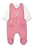 Sterntaler Baby Mädchen Strampler GOTS Set Emmi - Strampler Baby, Babystrampler - aus Single Jersey mit Esel Applikation - rosa, 56