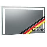 Spiegel ID Noera: LED Badspiegel mit Beleuchtung 70x140cm (Breite x Höhe) - nach Wunsch anpassen - Made in Germany - Modell: 2202501 - LED Lichtfarbe: neutralweiß