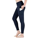 beroy Reithose Kinder mädchen Silikon Vollbesatz Reitleggings Mädchen Elastischer mit Gürtelschlaufen und Seitentaschen Navy XS