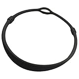 Hundnsney Tauchen Silikon Atemregler Halskette Halter Flexibles MundstüCk Atemregler Halskette Ring Oktopus Halter 25Cm Schwarz