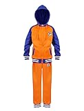 CoolChange Son Goku Trainingsanzug für Kinder im Baseball Style | Jacke und Hose | Größe: 140