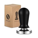 Tamper, Dailyart Tamper 58mm Espresso Tamper Barista Tamper mit Druckreguliereung Edelstahl Flachboden Kaffee Tamper Kaffeestampfer Kaffeemehlpresser mit Hochwertigem Ergonomischer Griff