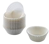 Original Kaiser Inspiration Mini Muffin Förmchen Papier, 200 Stück, weiß, klein 4,5 cm, Muffinförmchen Papier fettdicht, ideal für süße und herzhafte Muffins