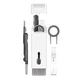 BLOOOK Reinigungsbürste für Tastatur,7 in 1 Keyboard Cleaning Brush Kit,Multifunction Earphones Cleaner mit Tastenkappe Abzieher,für Airpods Earbuds Smartphone Reinigung Set (schwarz)