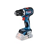 Bosch Professional 18V System Akku-Bohrschrauber GSR 18V-90 C (Akkus und Ladegerät nicht enthalten, im Karton), 06019K6000, Blue