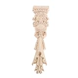 Europäischer Stil Möbel Geschnitzte Holz Dekoration für Möbel Holzschnitzerei Applique Ornament Holz Möbel Wanddeko Holz30*7 * 1,8 cm