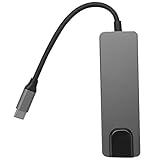 Trjgtas USB C Typ C HUB auf USB 3.0 PD Laden RJ45 Gigabit Ethernet Adapter Type-C 5 in 1 Konverter für Pro Window OS