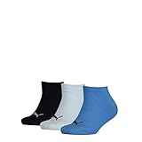 PUMA Unisex Kinder Puma Kids' Quarter (3 Pack) Socks, Marina, 27-30 EU