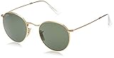 Ray-Ban Unisex Rb 3447 Sonnenbrille, Gold (Gestell: Gold Glas: Grün 001), Small (Herstellergröße: 50) EU