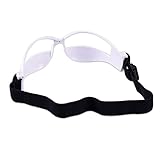 tieedhfu Basketball Dribbling Brille, Anti Bogen Dribbling Brille, Training für Teenager, Weiß