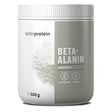 Beta Alanin - Laborgeprüft ohne Zusätze - Hochdosiert - Vegan - 500g - direkt vom Hersteller aus Deutschland - BetterProtein® - hochdosierte Aminosäuren zum Muskelaufbau und Abnehmen - Vegan -