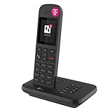 Telekom Telefon schnurlos Sinus A12 mit Anrufbeantworter I Festnetztelefon mit großem Farbdisplay, beleuchtet I DECT Telefon + Basis, kompatibel mit Speedport I beste Klangqualität, inkl. Freisprechen