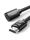 UGREEN HDMI 2.1 Verlängerungskabel 4K 120Hz 8K 60Hz HDMI Verlängerung Stecker auf Buchse mit Ethernet 48Gbps UHD eARC Dynamic HDR 10+ HDCP 2.3 kompatibel mit TV Stick, HDTV, PS5/PS4(2M)