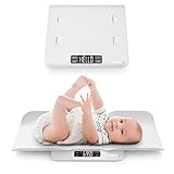 Amazon Brand - Eono Babywaage Mit Sicherer Und Bequemer Wiegefläche, Zwei-in-Eins-Funktion, Kann Auch Als Kleinkindwaage, Haustierwaage, Digitale Kinderwaage bis 30Kg