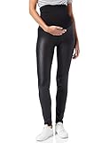 Supermom Damen Legging OTB Shine Umstandsleggings, Schwarz (Black P090), 38 (Herstellergröße: M/L)