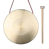 Btuty Hand-Gong-Becken, Messing, Kupfer, Kapelle, Opern, Schlaginstrumente, mit rundem Spielhammer, 22 cm