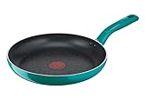 Tefal G80406 Chefclub Bratpfanne 28 cm | Titanium Antihaftversiegelung | Thermo-Signal Temperaturanzeiger | unbedenkliches Kochgeschirr | einfache Reinigung | induktionsgeeignet | grün