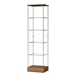 Glasvitrine für Sammlermodelle Polo 190 x 41 x 50 Schlüssel abschließbare Vitrine (Wildeiche)