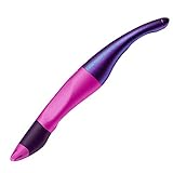 Ergonomischer Tintenroller für Rechtshänder - STABILO EASYoriginal Holograph Edition in magenta - Einzelstift - Schreibfarbe blau (löschbar) - inklusive Patrone