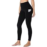 Campsnail Sport Leggings Damen mit Tasche High Waist Sporthose Blickdicht Yogahose Push Up Slim Fit Fitnesshose Laufhose für Gym Sport Yoga(Schwarz, M)