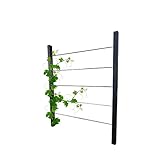 RANKMANUFAKTUR Design Rankhilfe Metall - 160x195cm - Ideale Pflanzen Rankhilfe & Perfekter Sichtschutz für den Garten - Spalier inklusive Befestigungsset - Rankgitter Metall für Garten & Terrasse