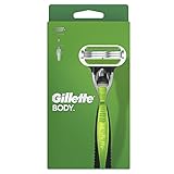 Gillette Body Rasierer Herren, Nassrasierer + 1 Rasierklinge mit 3-fach Klinge