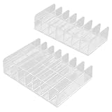 SNOWINSPRING 2 Packungen Lidschatten Schminke Palette Organisator, 7 Abschnitt Geteilt Palette Halter EinsäTze Lidschatten Storage Organisator (2 GrößE)