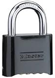 Master Lock 178D Zahlenschloss aus massivem Messing, zurücksetzbar, 5 cm, 4 Stück