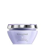 Kérastase | Blond Absolu Maske für blondiertes und trockenes Haar, Gegen Gelbstich, Mit Hyaluron und Neutralisatoren, Masque Ultra-Violet, 200 ml