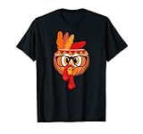 Thanksgiving Kürbis Truthahnfeder Kopfschmuck Warbonnet T-Shirt