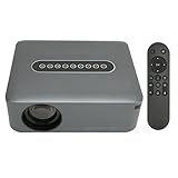 ciciglow 8K Smart-Projektor, 1920 X 1080 Outdoor-Filmprojektor 2 GB RAM 16 GB ROM LED-Projektor Heimkino-Projektor Kompatibel mit Telefon/TV-Stick/PC/PS5/DVD/HDMI/USB(EU-Stecker)