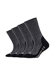 Camano Babys Kinder Sportsocken Jungen & Mädchen (4x Paar) Pro-Tex atmungsaktiv grau 35-38