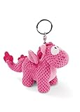 NICI 45694 Schlüsselanhänger Einhorn-Drache Ruby de la Rosa 10cm, süßer Anhänger mit Metallring