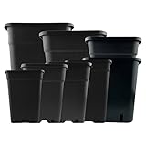 5X IVORYS-GARDEN Pflanztopf Eckig 18 Liter 30,5x30,5x31 cm + Pflanzenschild